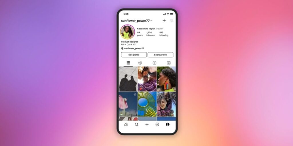 Instagram* переходит на вертикальную сетку профиля | Postium