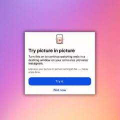 Instagram* тестирует просмотр Reels в формате «картинка в картинке»