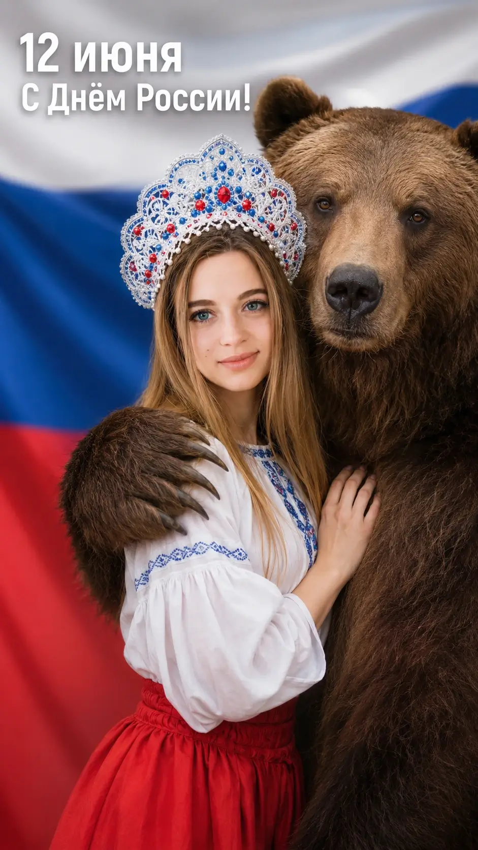 Идея для фото с медведем