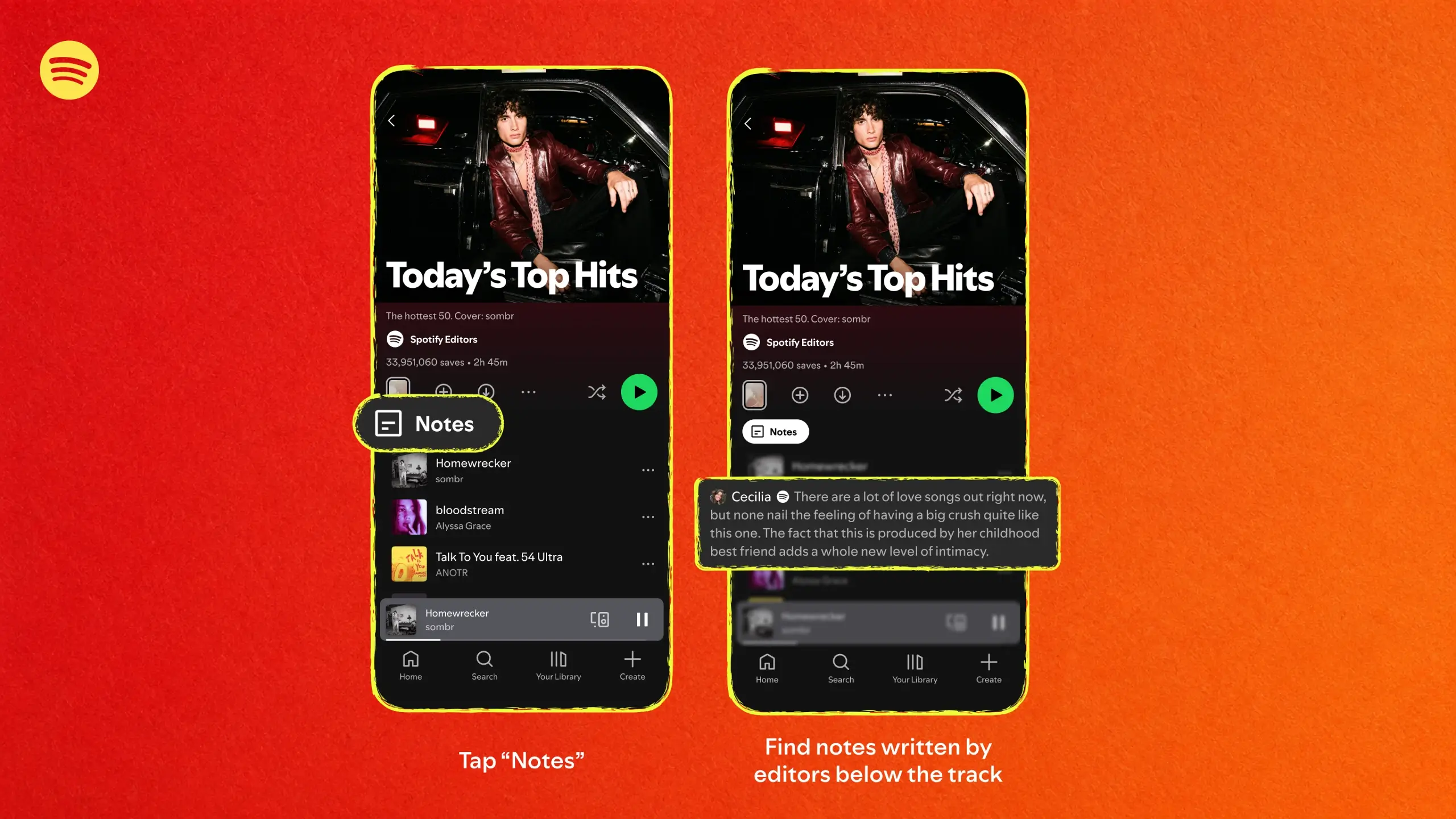 Как работают Playlist Notes в Spotify
