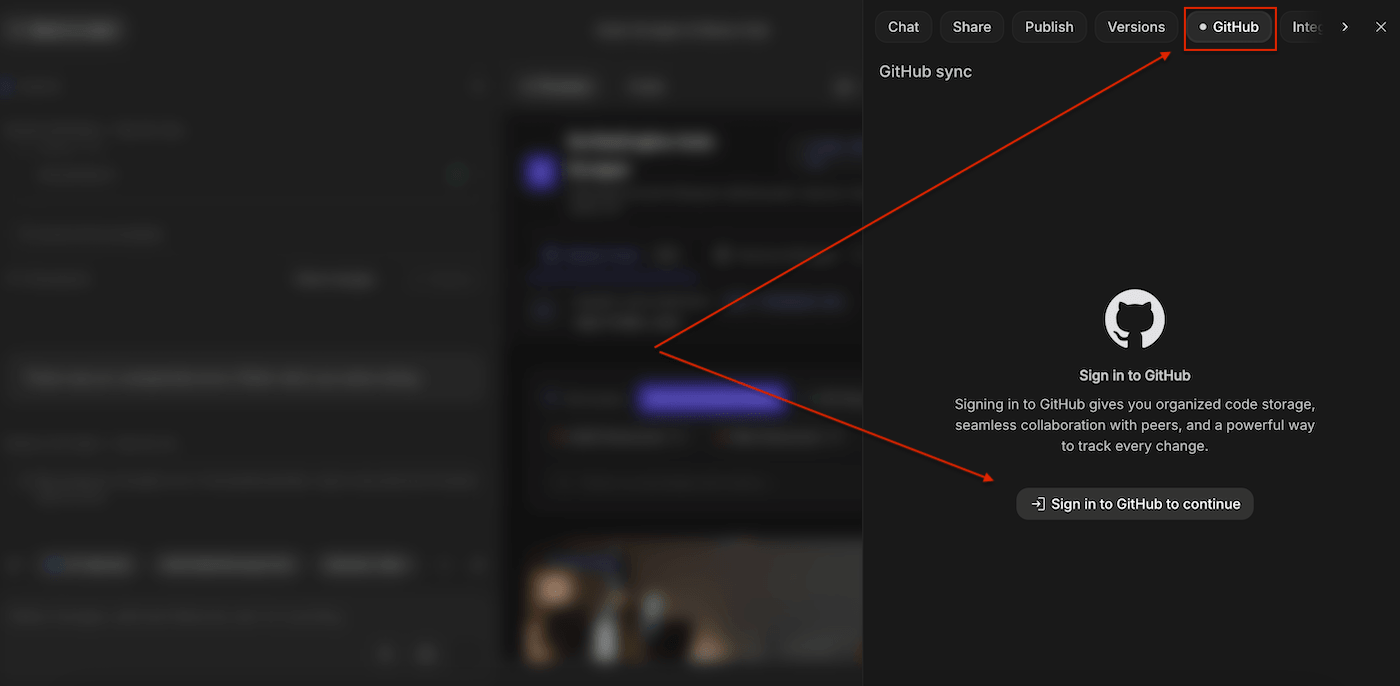 Как синхронизировать проект с GitHub в AI Studio Build