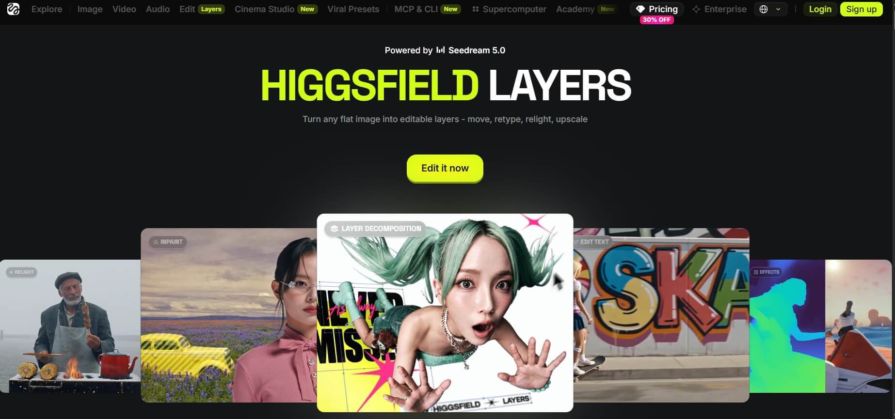 Как отредактировать изображение в Higgsfield Layers