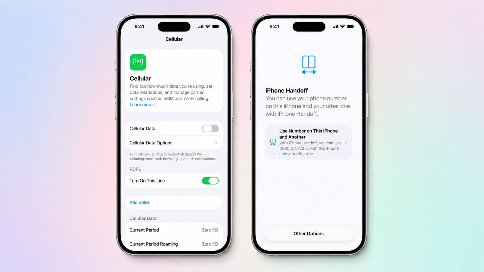 Apple добавила iPhone Handoff в iOS 27 — один номер можно использовать на двух iPhone