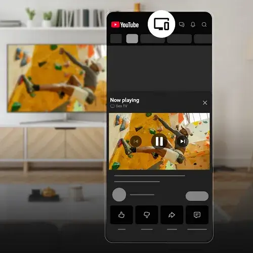 Как управлять YouTube со смартфона при просмотре на ТВ