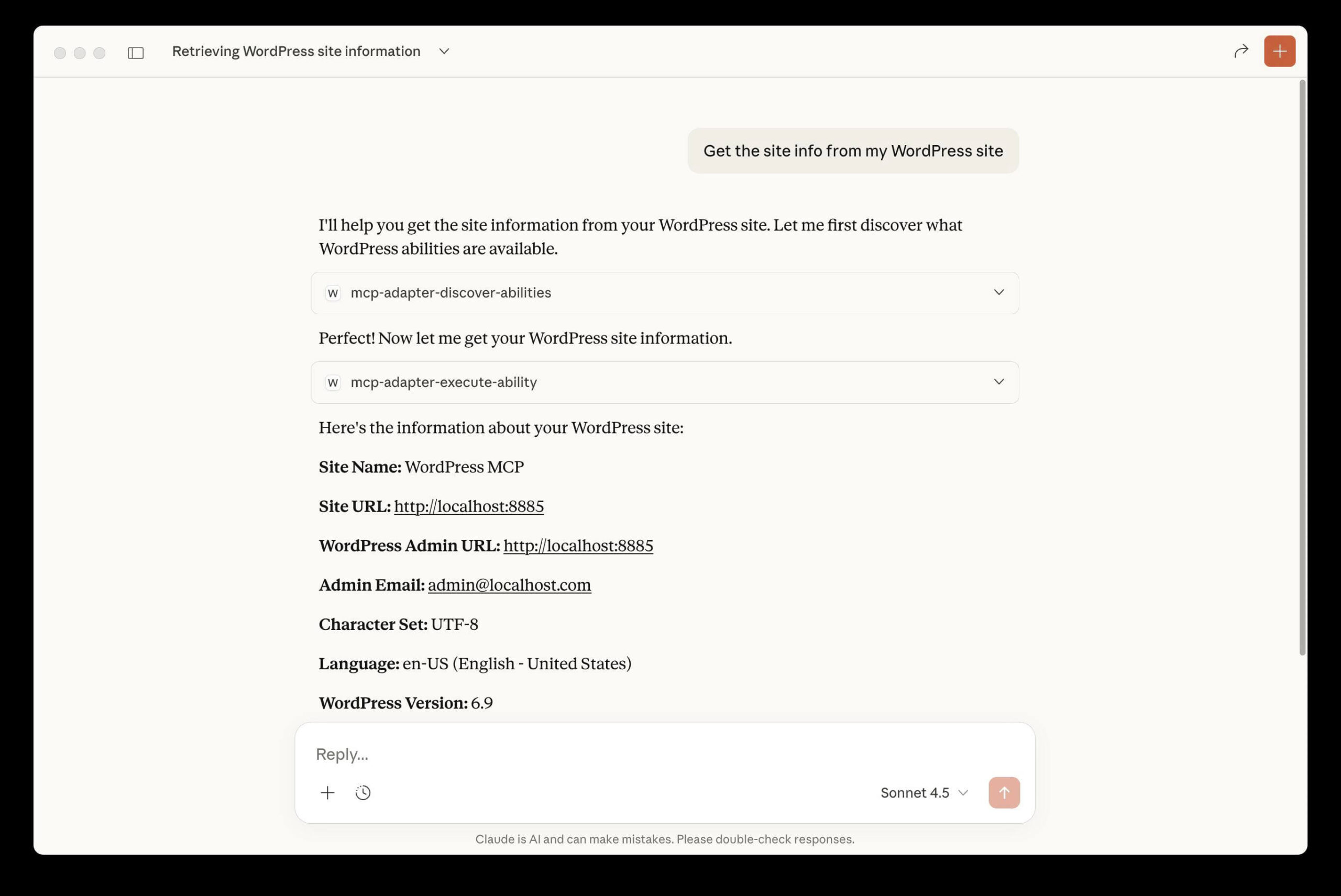 Плагин MCP Adapter для WordPress — что умеет и как работает