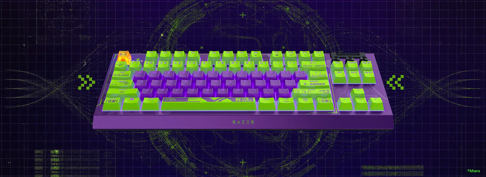 Что включает в себя коллекция Razer Evangelion (EVA-01)