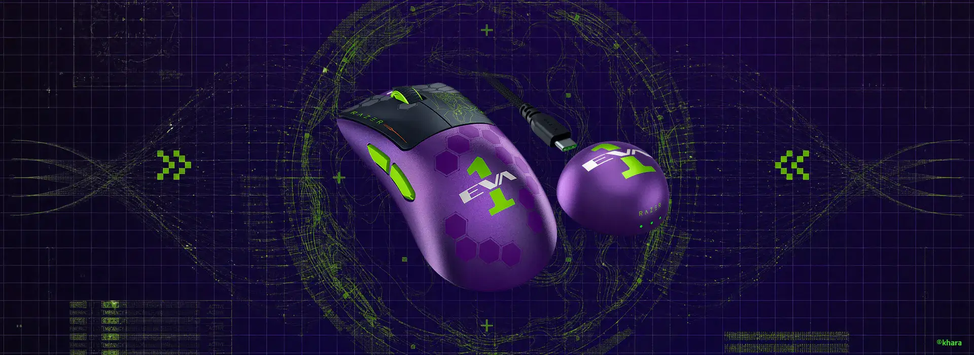 Что включает в себя коллекция Razer Evangelion (EVA-01)