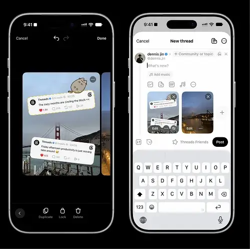 Threads тестирует цитаты поверх фотографий и видео